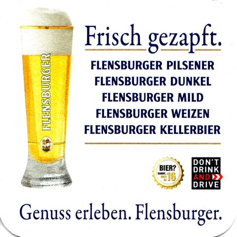 flensburg fl-sh flens frisch 2a (quad185-u r sticker bier mit 16)